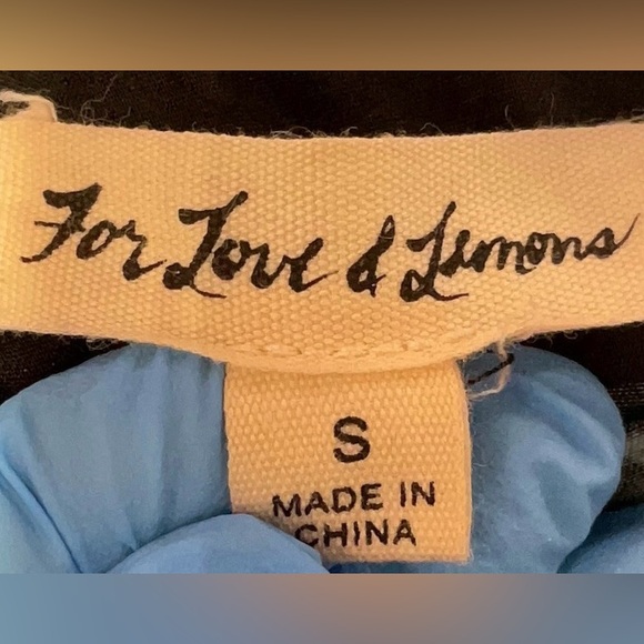 For Love And Lemons, Black and Red Floral Pencil Skirt - Picture 3 of 4